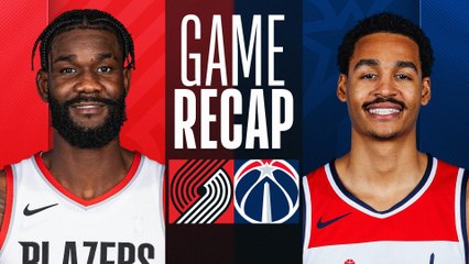 Game Recap: Trail Blazers 108, Wizards 102
