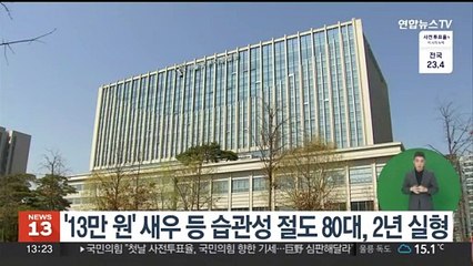 13만원어치 새우 훔친 80대 노인, 습관성 절도로 2년 실형