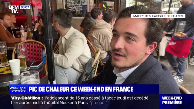 Les Parisiens profitent de la hausse des températures en terrasse