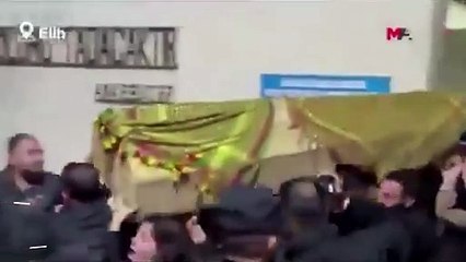 DEM’li milletvekili, teröristin tabutunu taşıdı