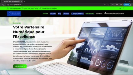 GHM LABS  Créez, Innovez, Prospérez   Votre Avenir Numérique en Action!
