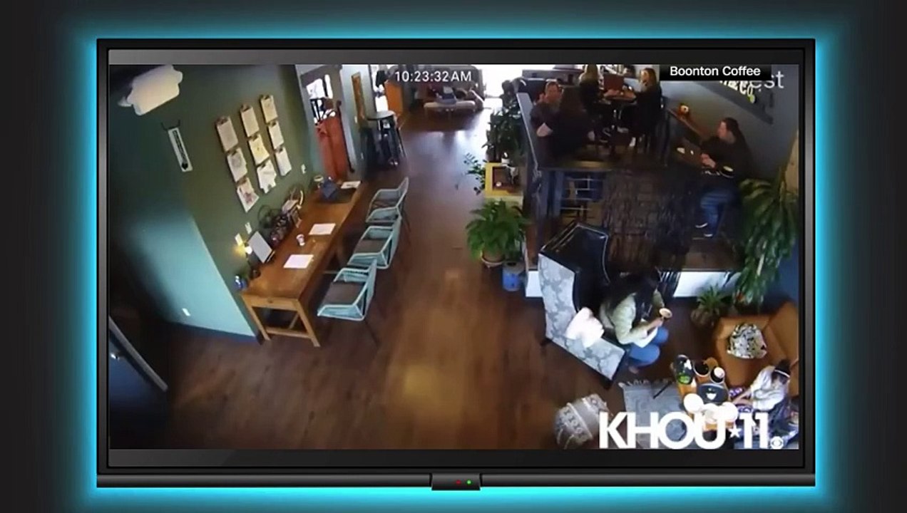 Earthquake shakes New Jersey coffee shop..new york earthquake