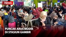 Suasana Stasiun Gambir Jakarta pada Puncak Arus Mudik