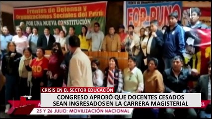 Daniel Alfaro: "Retorno de profesores cesados es una perforación a las reformas educativas"