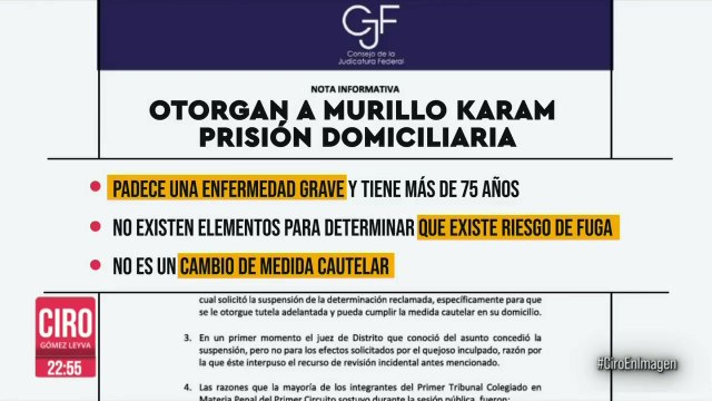 Otorgan a Murillo Karam prisión domiciliaria .mp4
