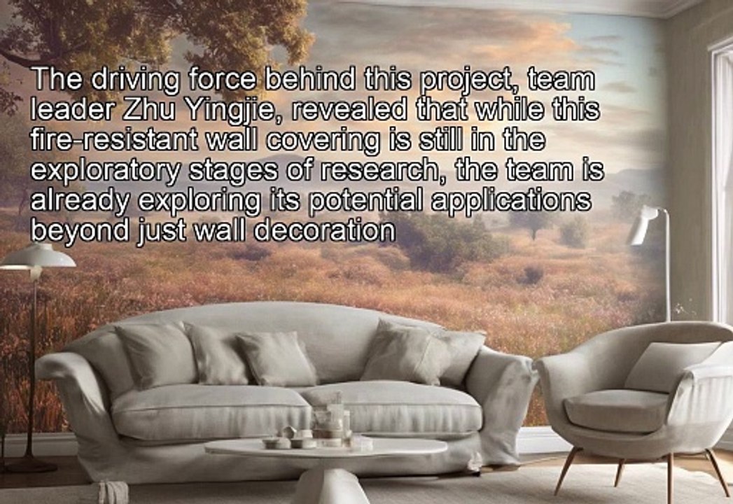 "Revolutionary Fire-Resistant Wallpaper with Detection Capabilities"