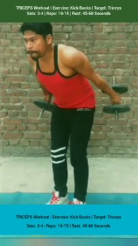 ❌ DUMBBELL KICKBACKS ✔️ How can I Build my TRICEPS Bigger? #heermlgangaputra #naturalbodybuilding