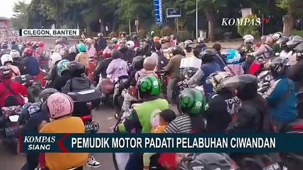 Pemudik Roda Dua Meningkat di Pelabuhan Ciwandan
