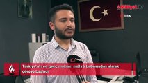 Türkiye'nin en genç muhtarı mührü babasından alarak göreve başladı