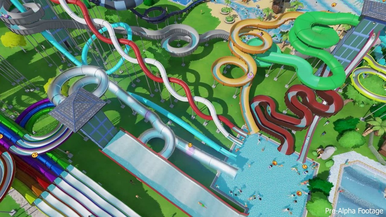 Aquapark Tycoon: Exklusive Spielszenen aus der neuen Aufbau-Sim mit den irren Rutschen