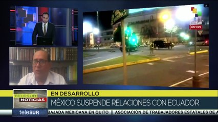 Ecuador irrumpe a la fuerza en embajada de México en Quito