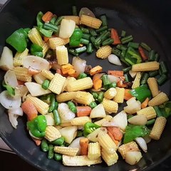 बेबीस्विट काॅर्न व्हेज मिक्स भाजी | Baby Sweet corn  Veg Bhaji