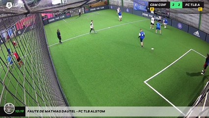 Faute de Mathias DAUTEL - FC TLB ALSTOM