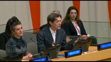 A New York Giovanni Caccamo e Jesse Paris Smith parlano ai giovani