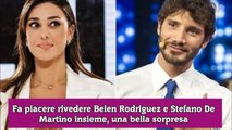 Fa piacere rivedere Belen Rodriguez e Stefano De Martino insieme, una bella sorpresa