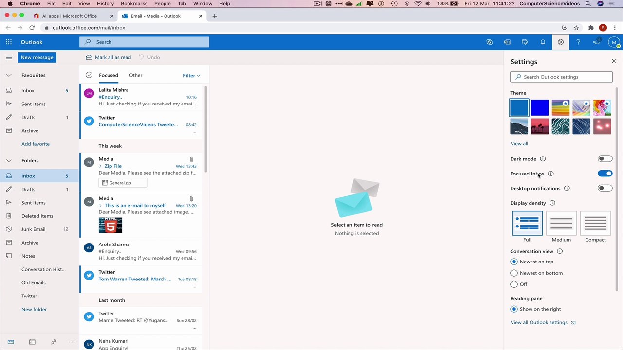 How to SWITCH to Dark Mode on Microsoft Outlook for Office 365 - Web Based | New
