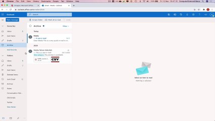How to ARCHIVE an Email on Microsoft Outlook for Office 365 - Web Based | New