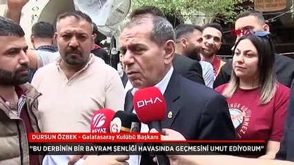 Dursun Özbek'ten Süper Kupa maçı öncesi açıklama