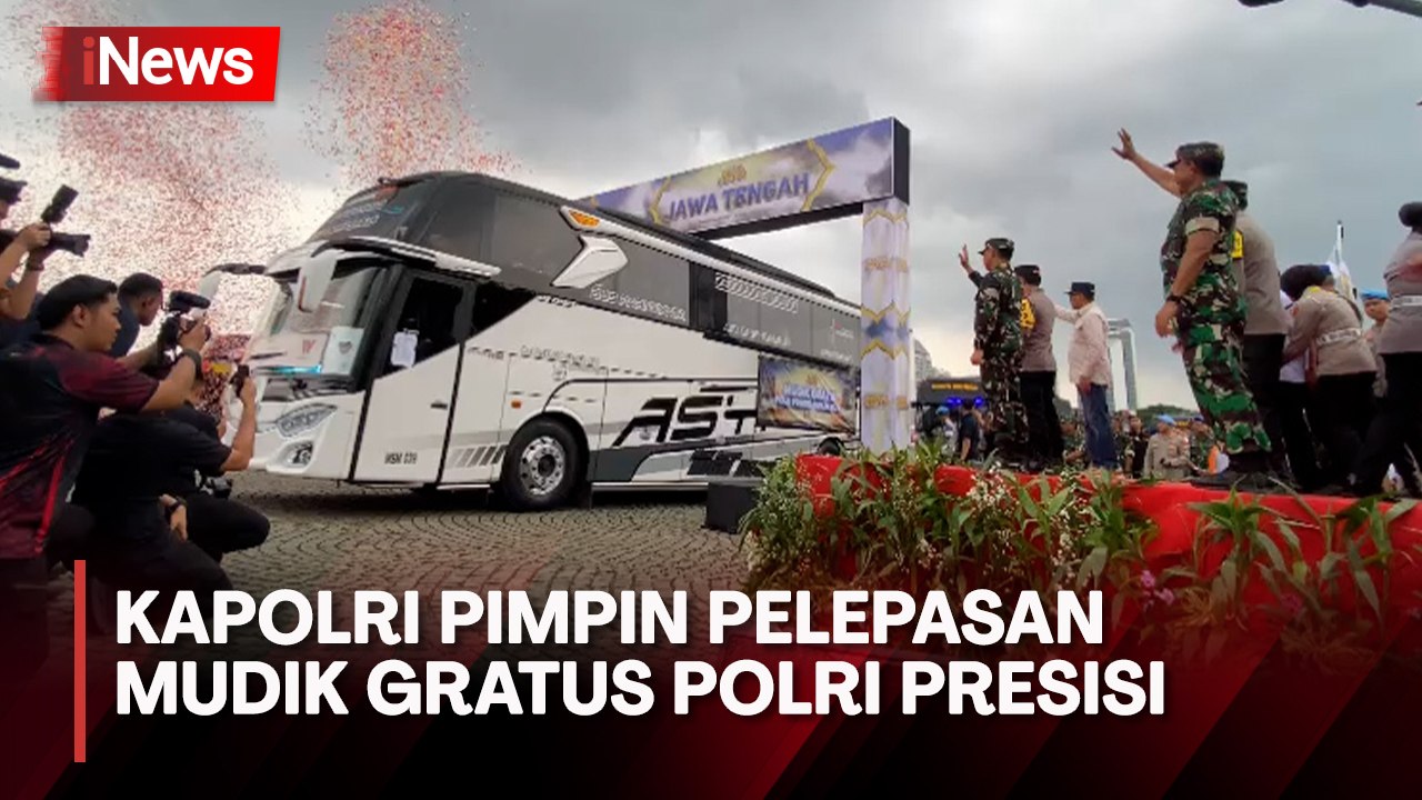 Kapolri Pimpin Pemberangkatan Mudik Gratis ke 3 Daerah di Pulau Jawa