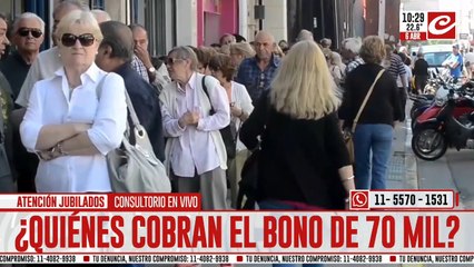 Atención jubilados: ¿cuándo se cobra el bono de 70 mil pesos?