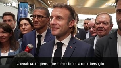 Macron: "Nessun dubbio che la Russia abbia i Giochi nel mirino"