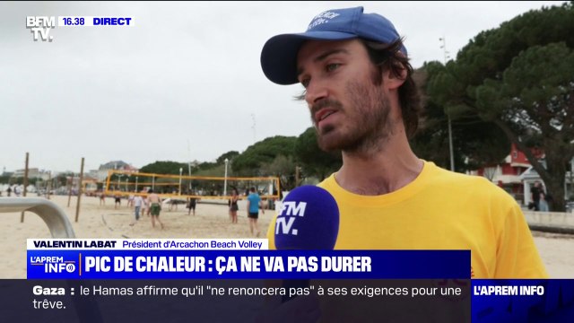 Pic de chaleur: un samedi sous le signe du beach volley au bassin d'Arcachon
