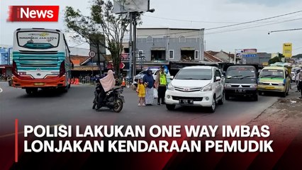 Polres Tasikmalaya Kota Berlakukan One Way akibat Lonjakan Arus Pemudik