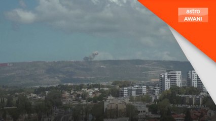Dua letupan dilihat dari ruang udara Israel-Lubnan