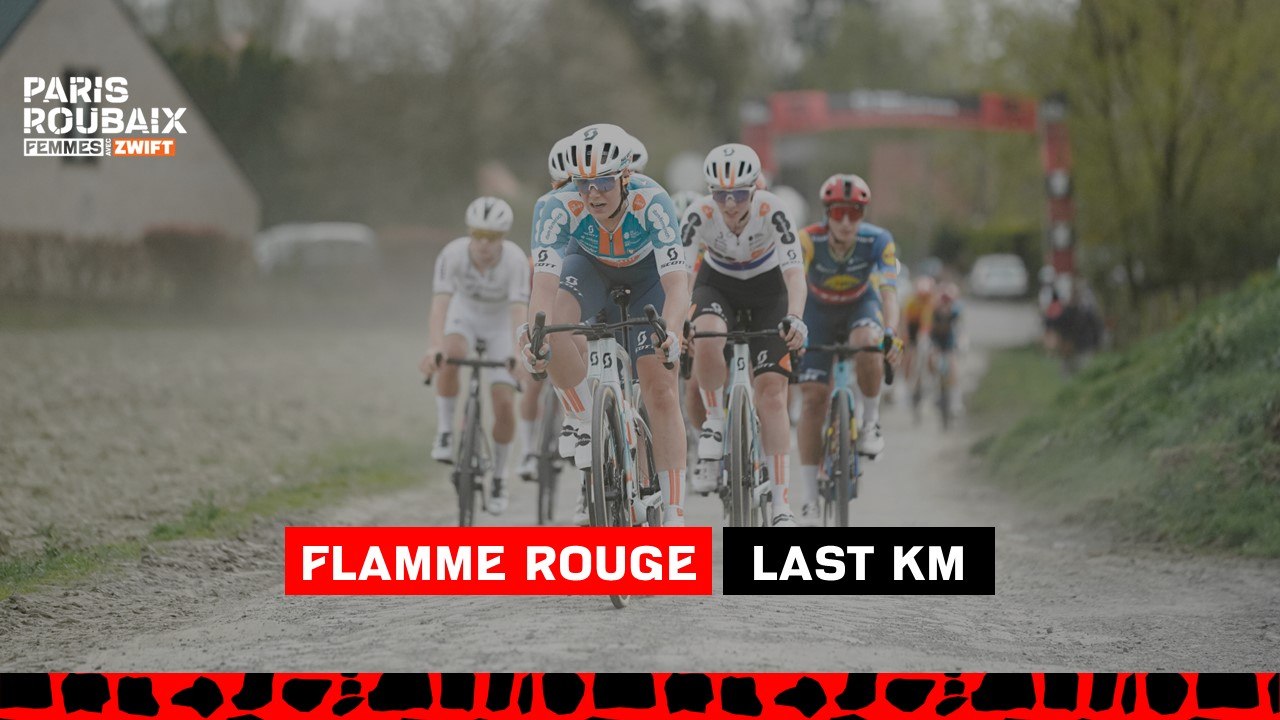 Last Km - Paris-Roubaix Femmes avec ZWIFT 2024