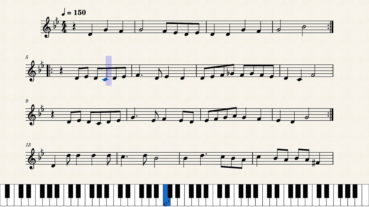 النوتة الموسيقية ,,,,للمقطع الغناء,,,,قابلني والأشواق فى عنيه ,,,, تدوين ماهر الغمرى
