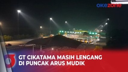 Puncak Arus Mudik, Gerbang Tol Cikampek Utama Terpantau Masih Lengang