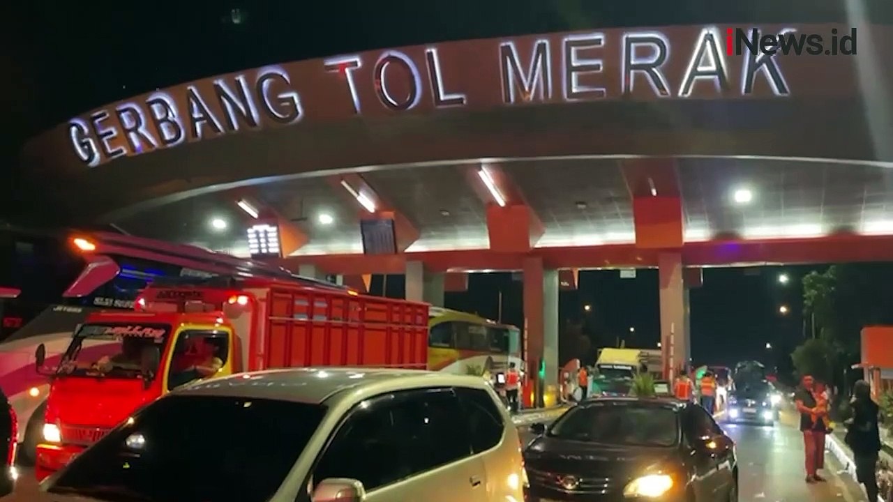Puncak Arus Mudik, Kemacetan Panjang Terjadi di Pintu Keluar GT Merak