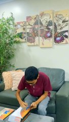 Signing the first set of copies of my new book, “Upbringing.”