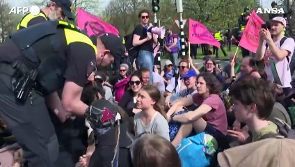 Greta Thunberg Interrompe una Manifestazione a L'Aja 🌍