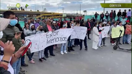 Cierre total del tramo de la av. Ciudad de Cali en Bogotá por manifestación