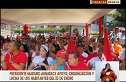 Mandatario Nacional agradece el apoyo incondicional de los habitantes del 23 de Enero en Caracas