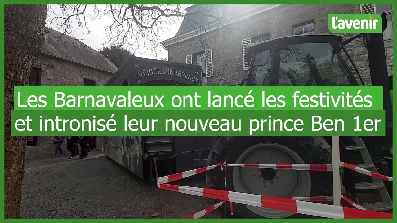 Les Barnavaleux ont lancé les festivités ce samedi et intronisé leur nouveau prince Ben 1er à Barvaux-sur-Ourthe