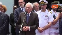 Mattarella visita nave Bettica, all'equipaggio: Missione importante contro la pirateria