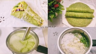 Super Soft Quick & Easy Gluten-free Oil Free Vegan Spinach Tortillas Recipe By CWMAP
