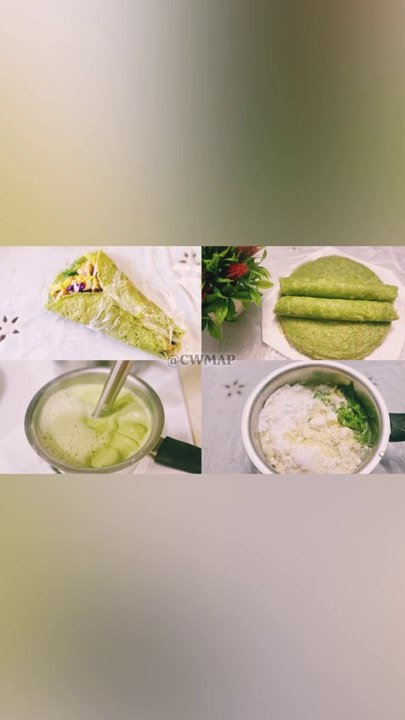Super Soft Quick & Easy Gluten-free Oil Free Vegan Spinach Tortillas Recipe By CWMAP