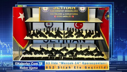 63 İlde “Mercek-14” Operasyonları: 852 Silah Ele Geçirildi