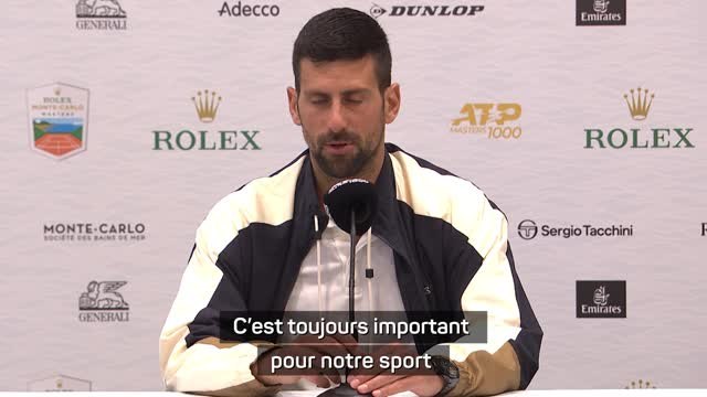 Monte Carlo - Djokovic : J'espère que Nadal jouera Roland-Garros