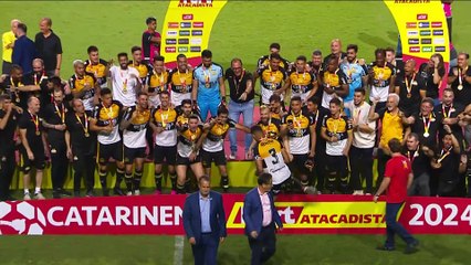 Entrega da taça de campeão Catarinense ao Criciúma