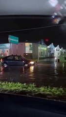 Roads flooded at Taren Point
