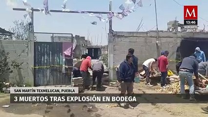 Tres personas fallecen debido a una explosión en Puebla