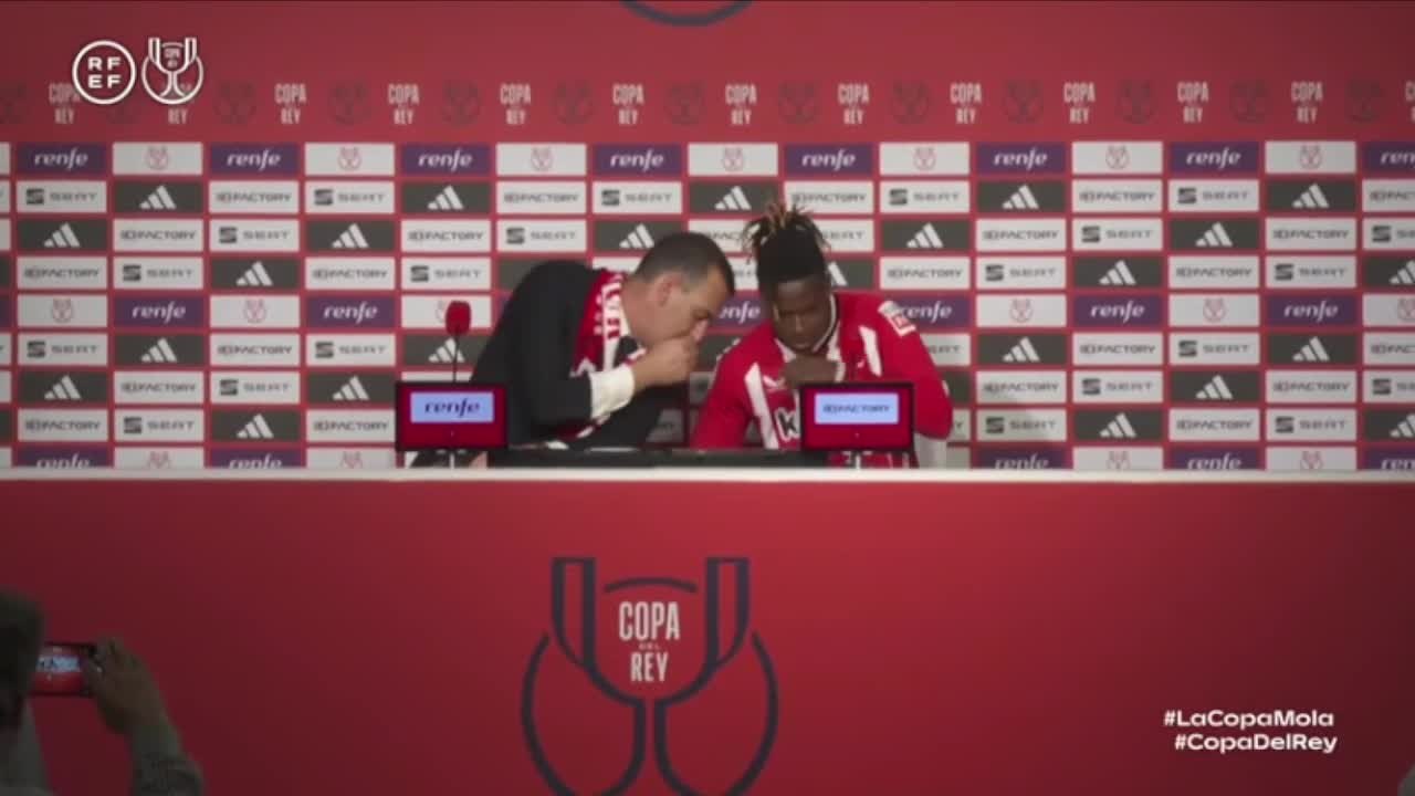 Rueda de prensa de Nico Williams tras la final de Copa del Rey
