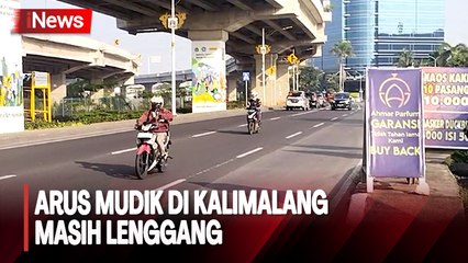 Situasi Arus Mudik Pagi Hari di Kalimalang Bekasi, Masih Lenggang Tak Terjadi Penumpukan