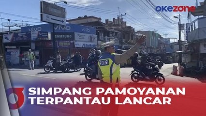 Arus Mudik di Simpang Pamoyanan Lingkar Gentong Terpantau Lancar