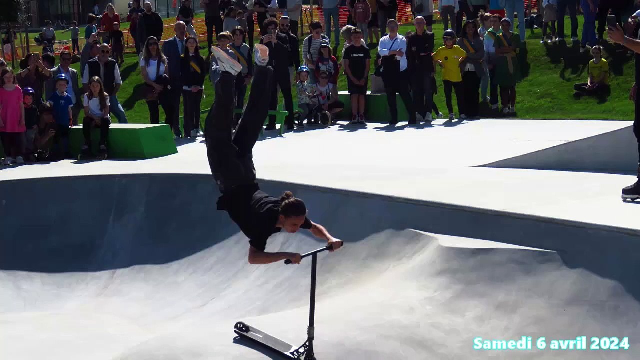 TRETS, Démo sportive de chammpions de la glisse lors de l'inauguration des équipements de la GARDI 6AVRIL 2024