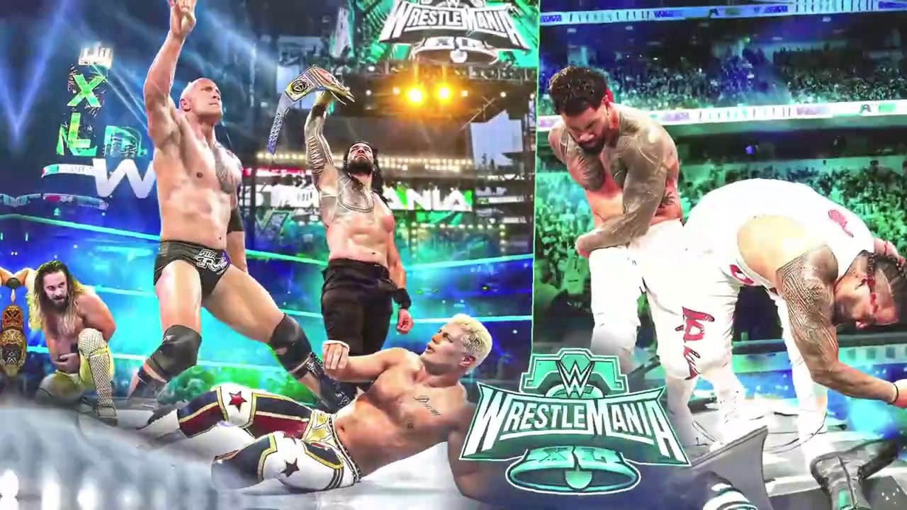 WrestleMania 40 NIGHT 1 WINNERS & HIGHLIGHTS! Rock And Roman Vs Cody And Seth - WWE WrestleMania 40